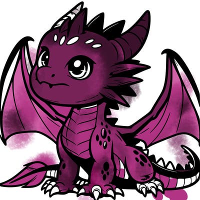 fierce baby night dragon