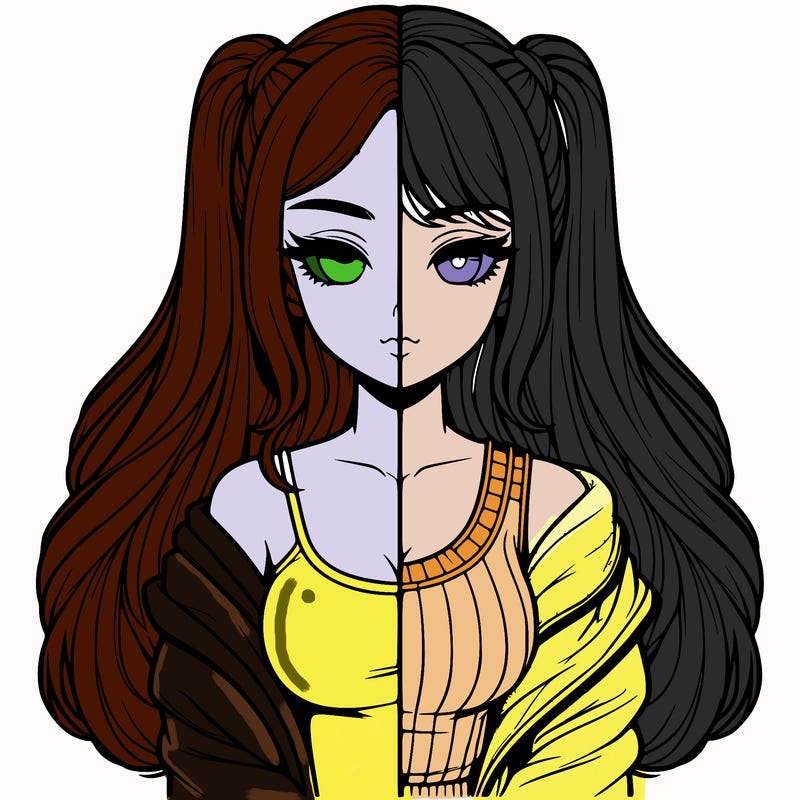 realistic girl split