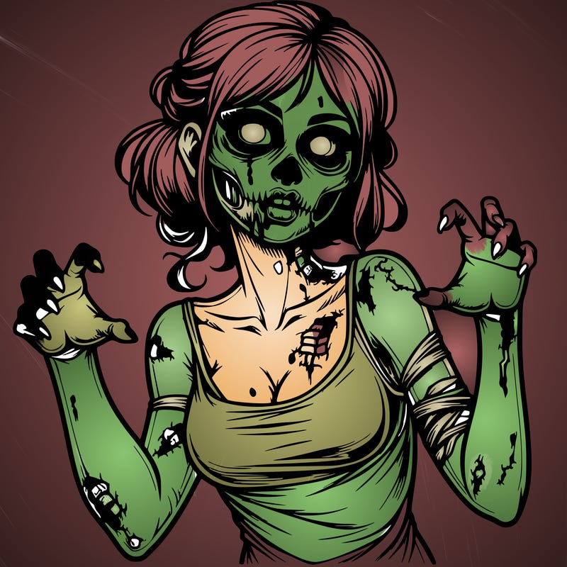realistic zombie girl