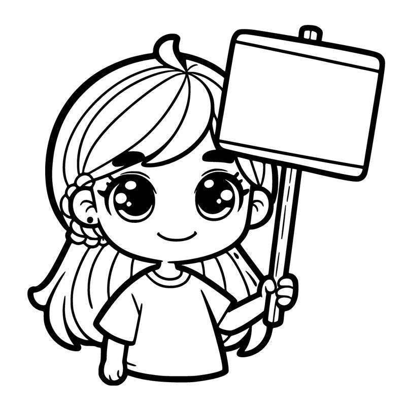 girl with a sigm