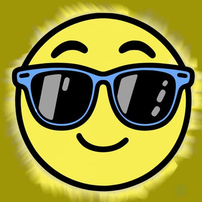 emoji with sunglasses