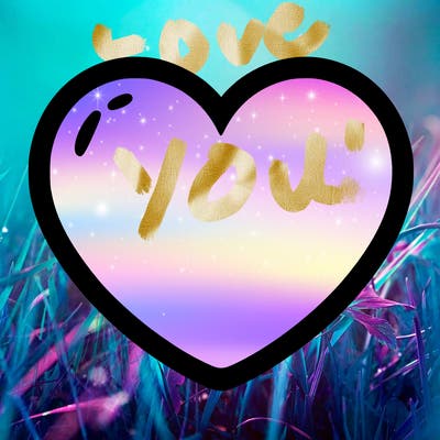 a blank heart