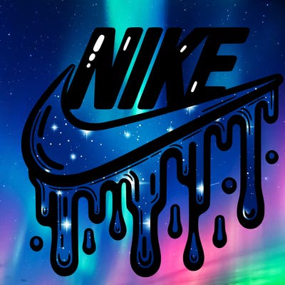 dripping nike logo