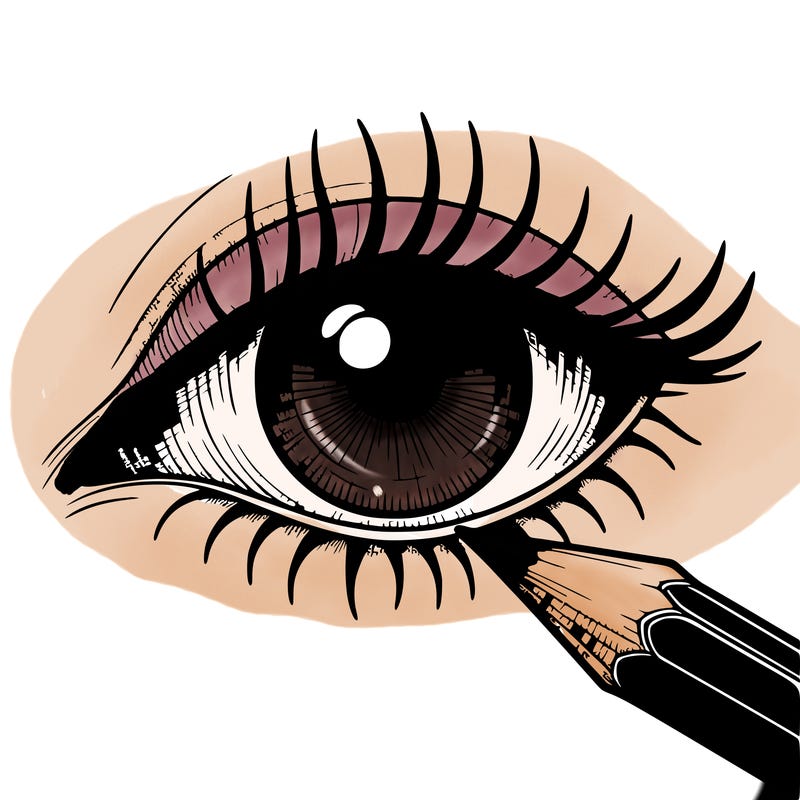 eye drawing pencil