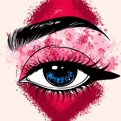 eye closed realistic