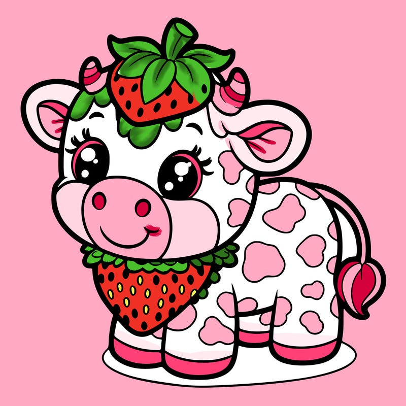 strawberry cow