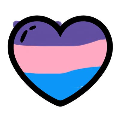 a blank heart