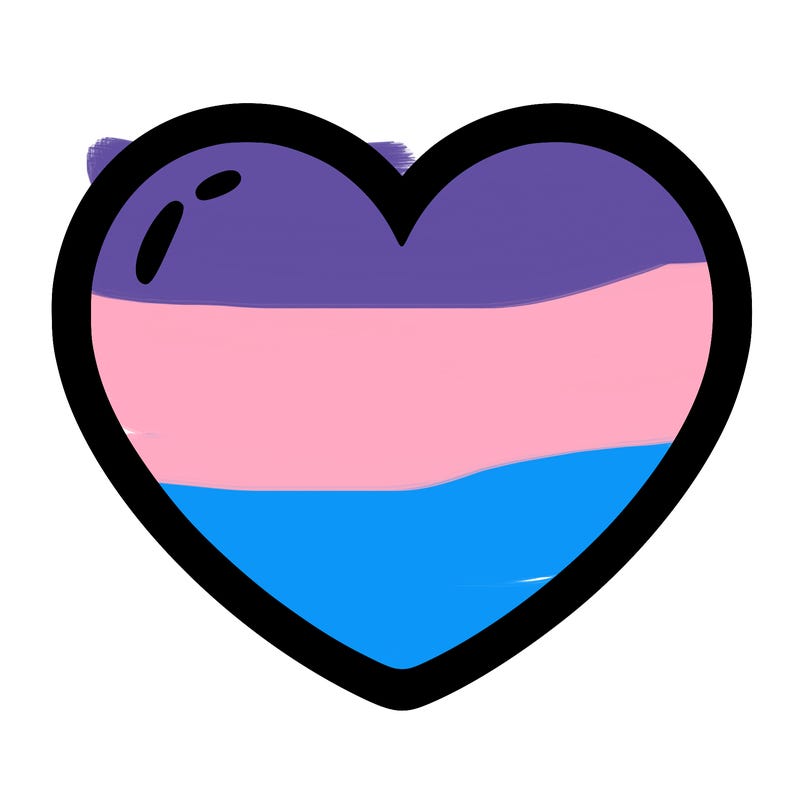 a blank heart
