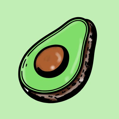 pastel green avocado