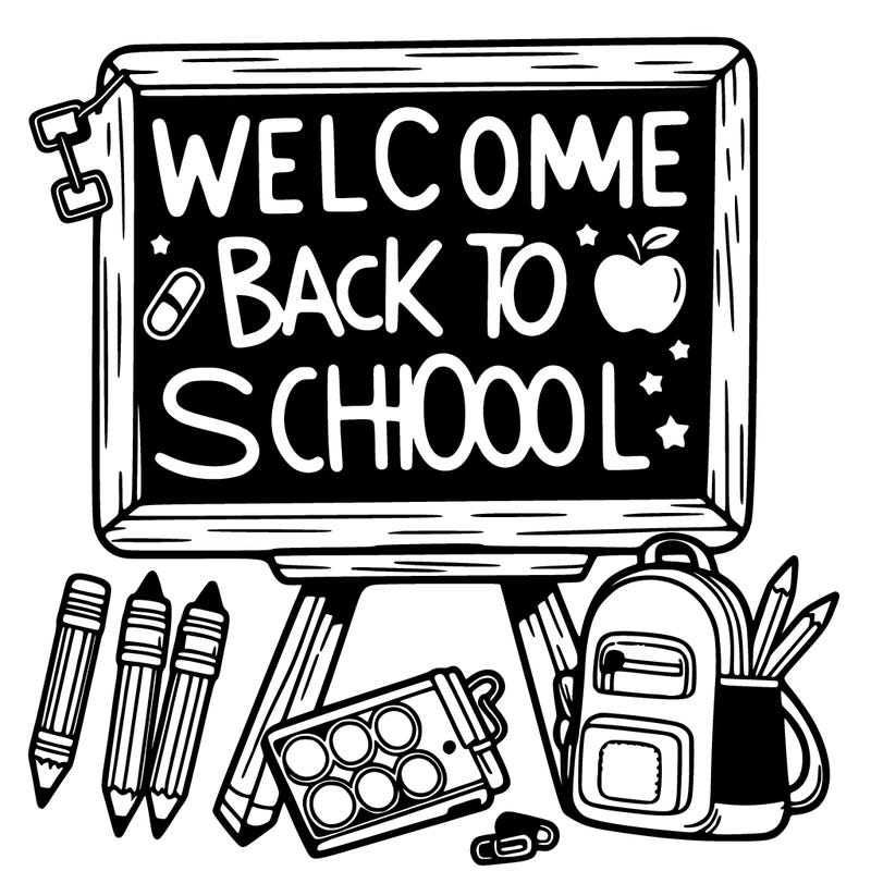 welcome back to school sign