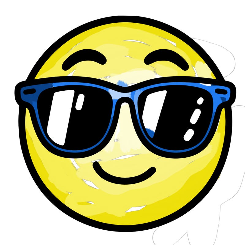 emoji with sunglasses