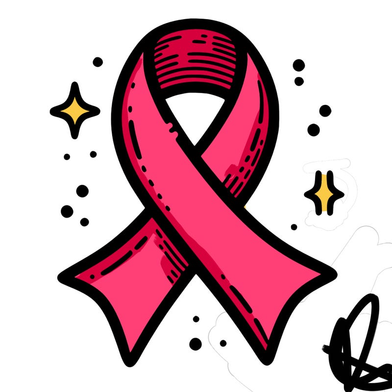 ribbon symbol of national breast cancer awareness month