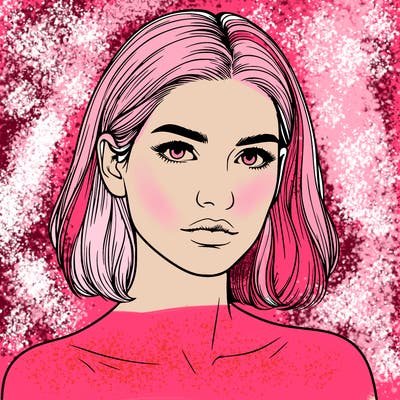 realistic portrait of woman