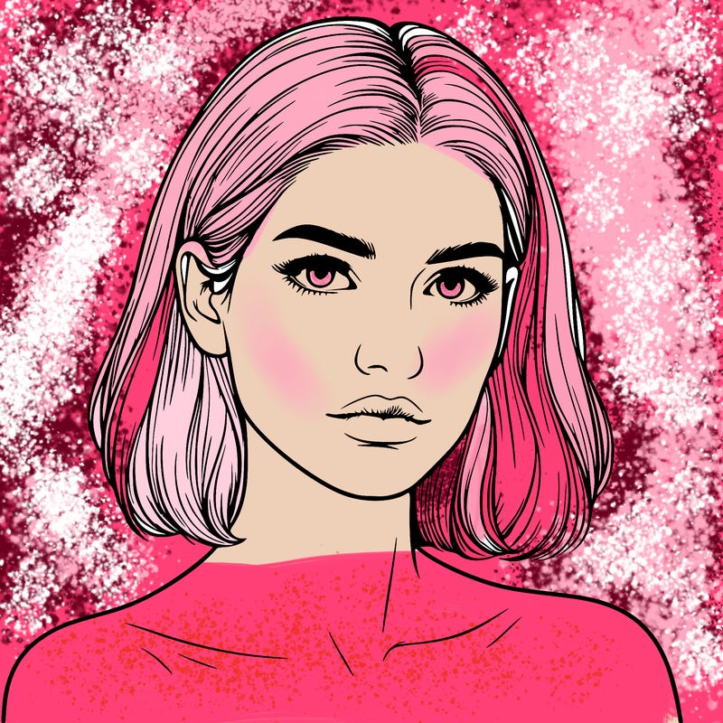 realistic portrait of woman