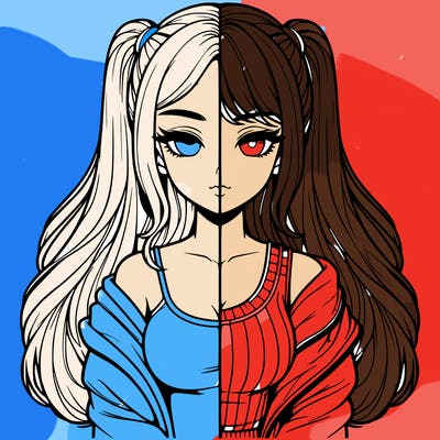 realistic girl split