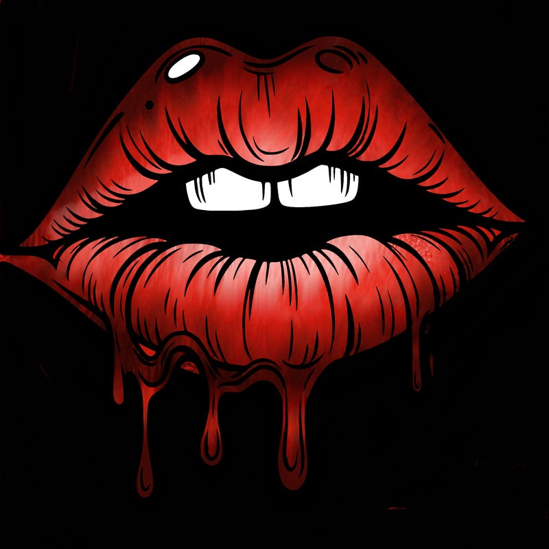 lips that look realistic and drip