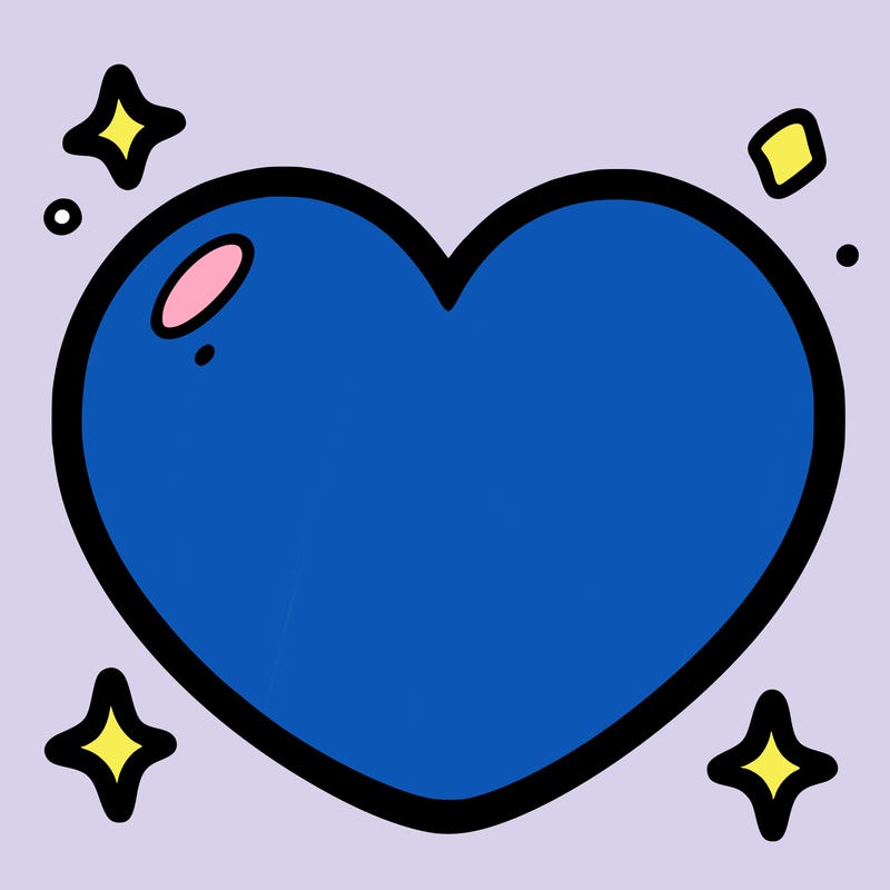 blank heart (only)