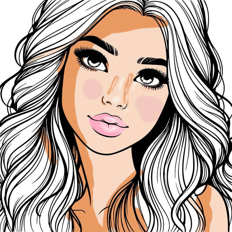 beautiful realistic girl