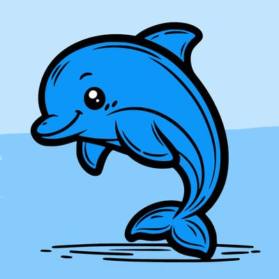 a cute dolphin