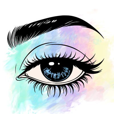 eye closed realistic