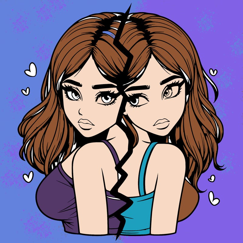 realistic girl split