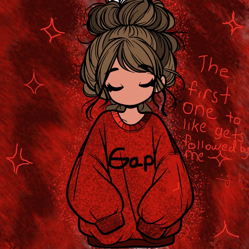 girl with baggy sweatshirt and messy bun