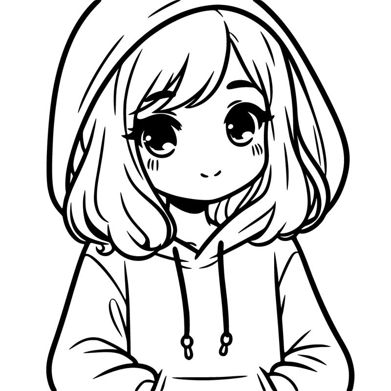 girl wearing hoodie