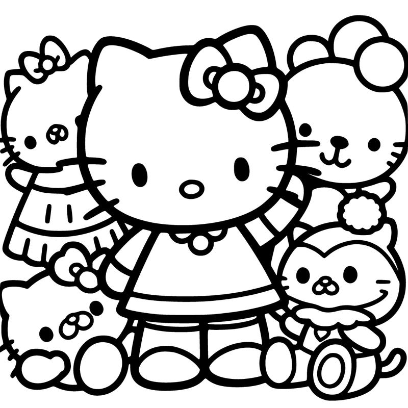 hello kitty and friends