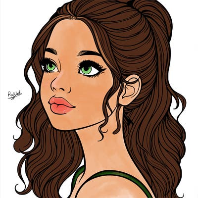 beautiful realistic girl