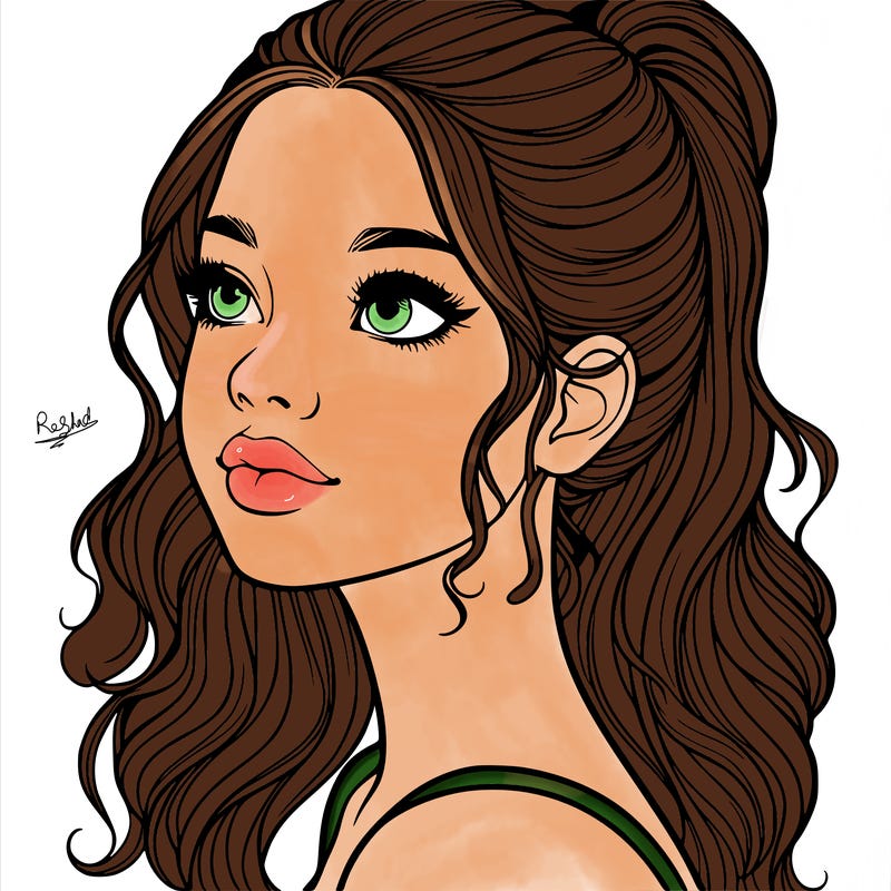 beautiful realistic girl