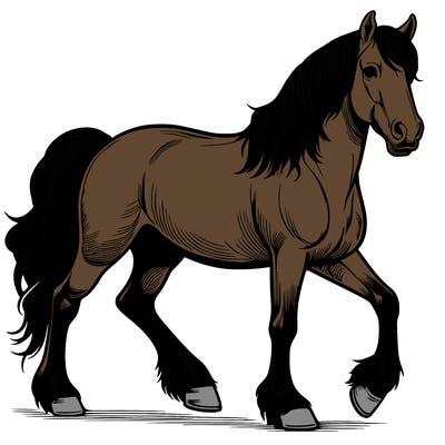 realistic horse