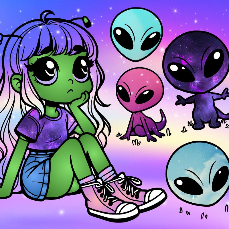 alien girl