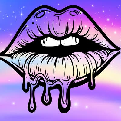 lips that look realistic and drip