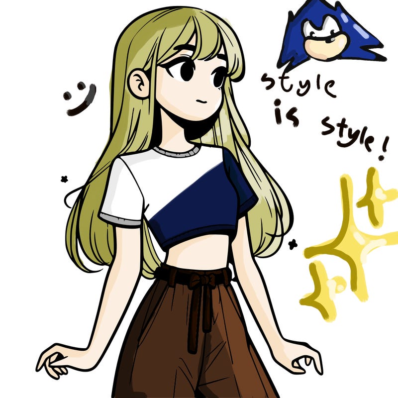 girl in a cute crop top