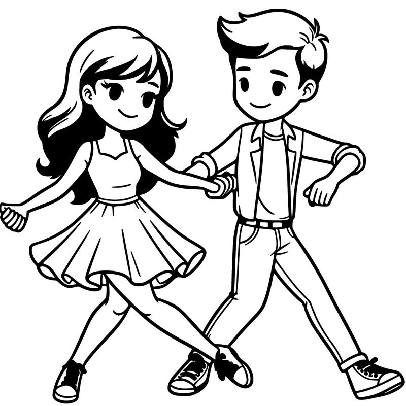 girlfriend and boyfriend dancing together