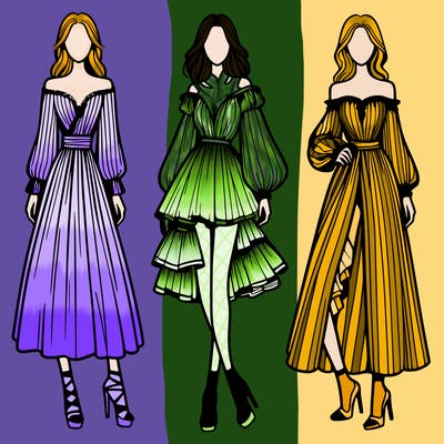 fashion models dresses