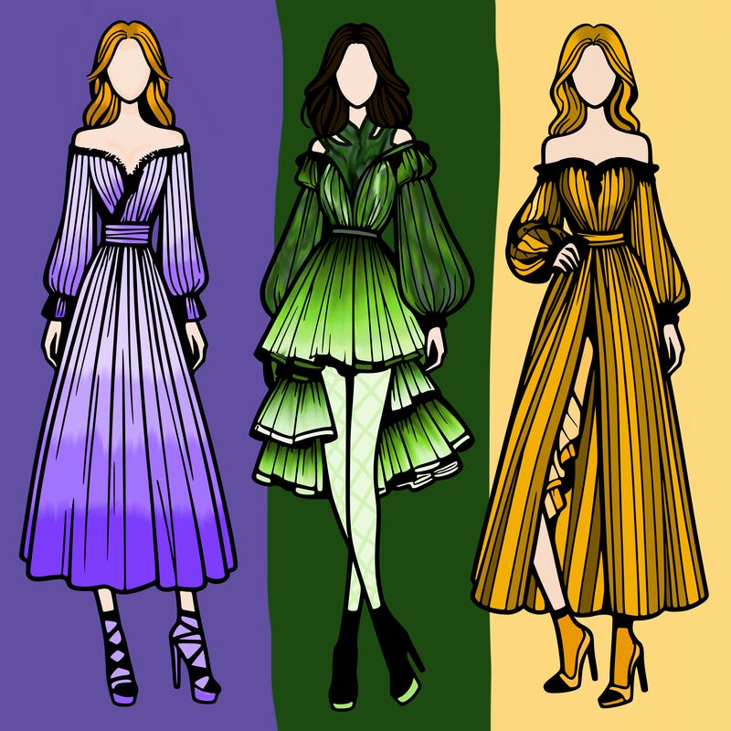 fashion models dresses