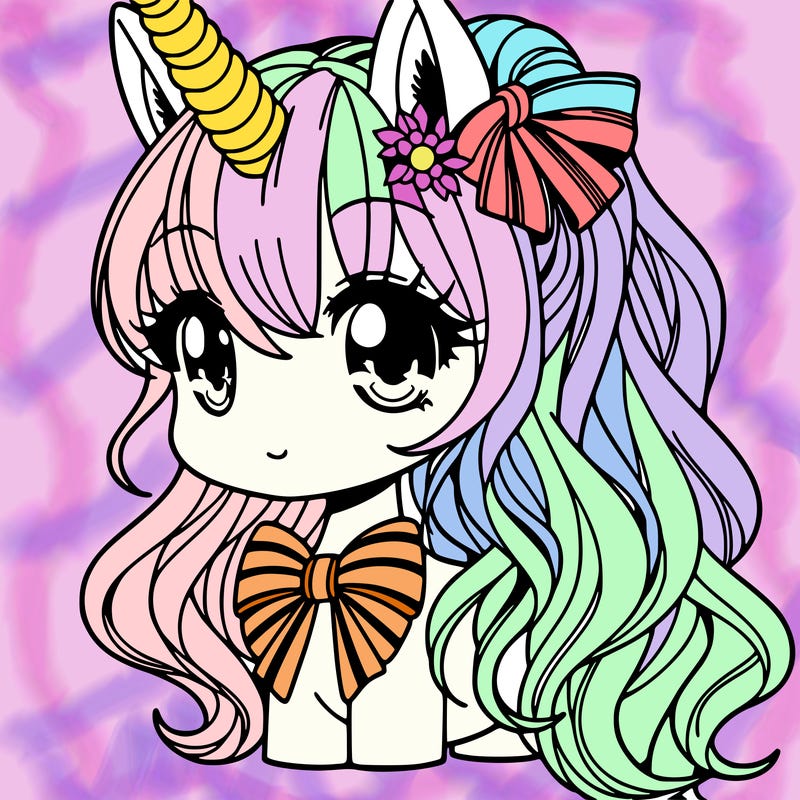 unicorn manga girl