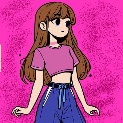 girl in a cute crop top