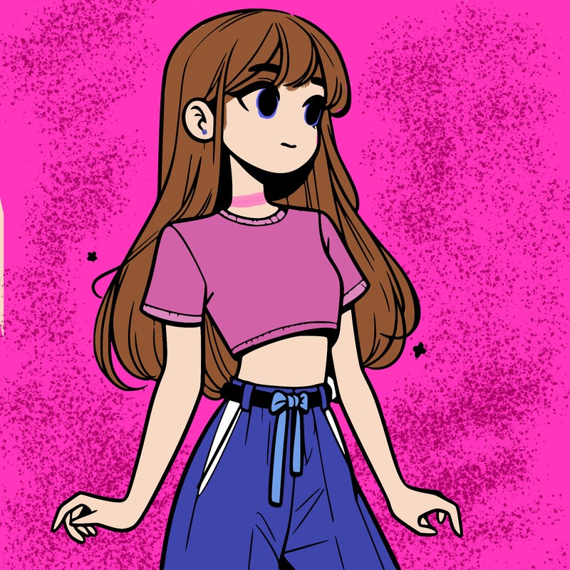 girl in a cute crop top