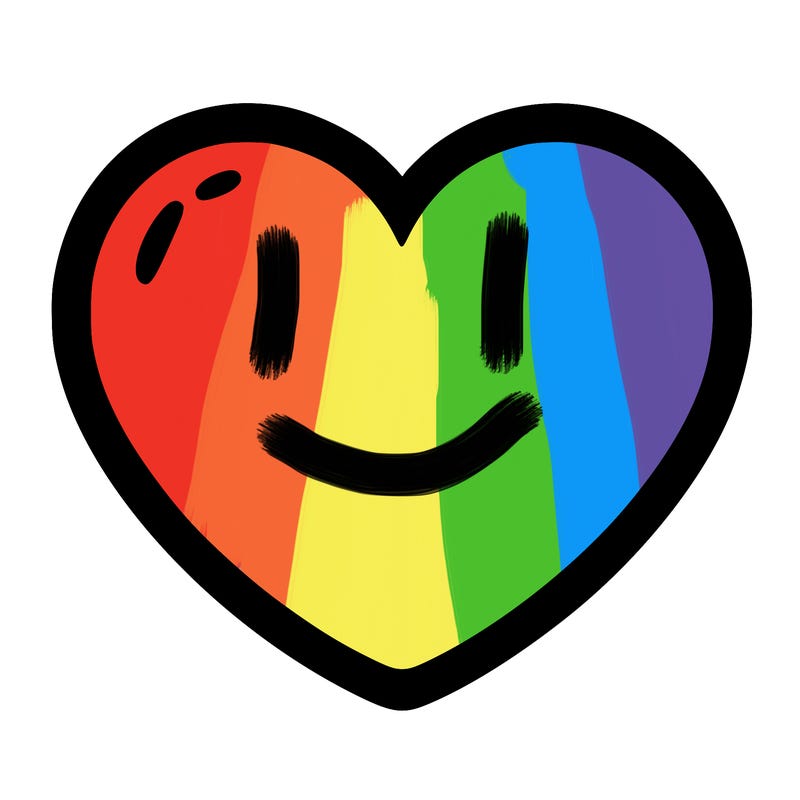 a blank heart