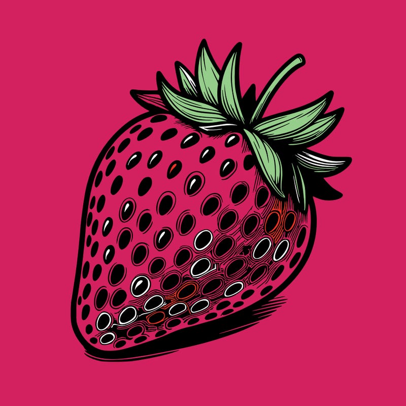 realstic strawberry
