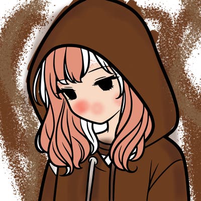 girl with a hoodie with hood over her head