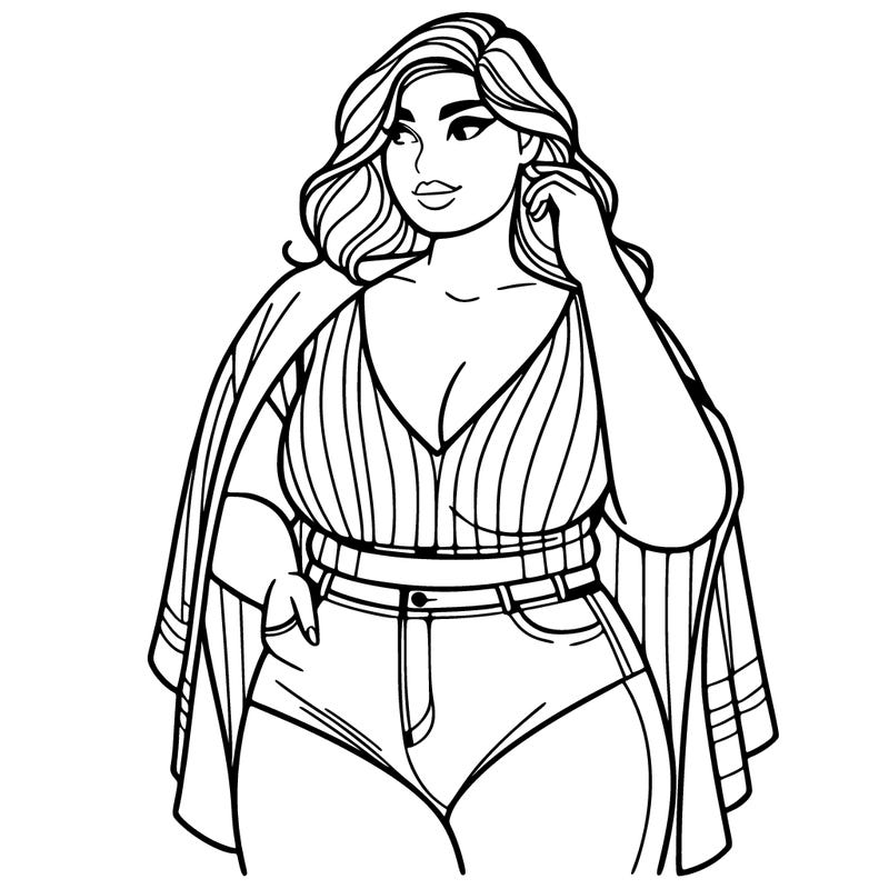 plus sized woman model