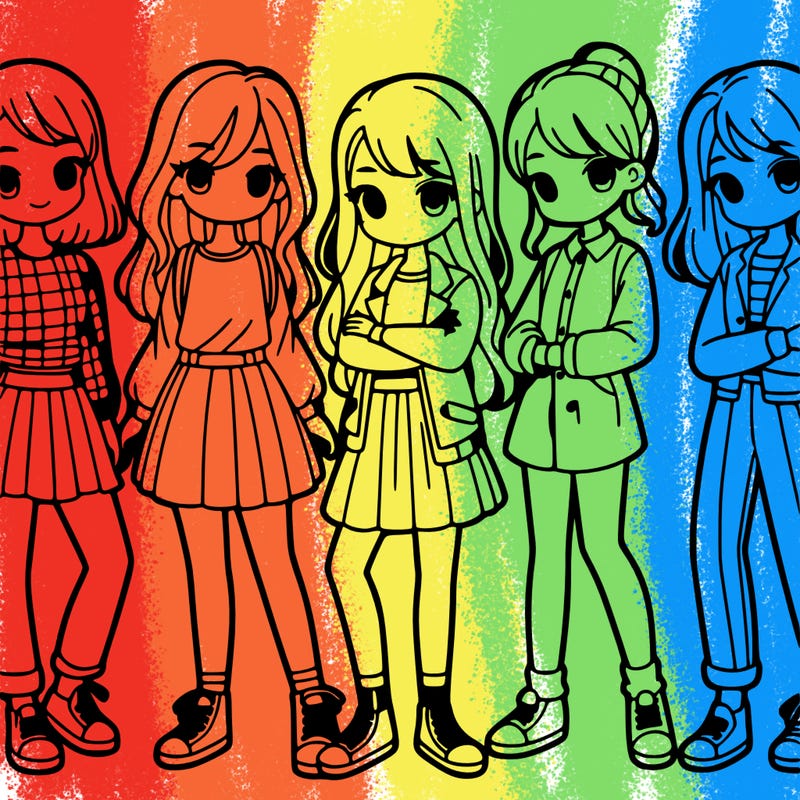 group of girls