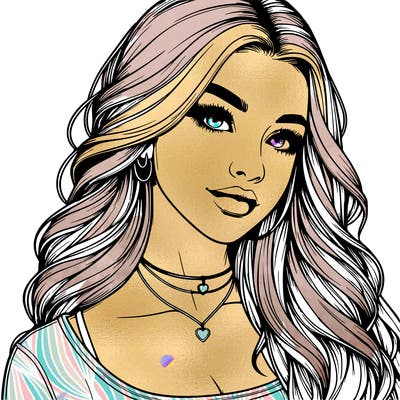 detailed realistic girl