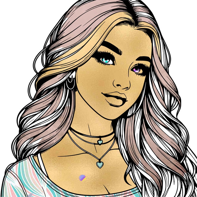 detailed realistic girl