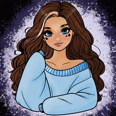 a beautiful girl in a big sweatshirt