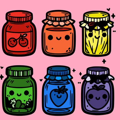 6 jars