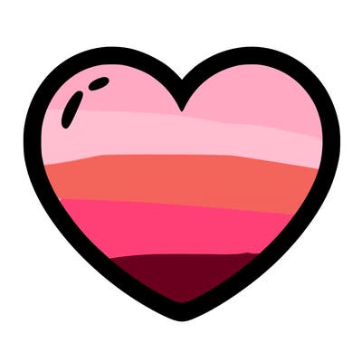 a blank heart